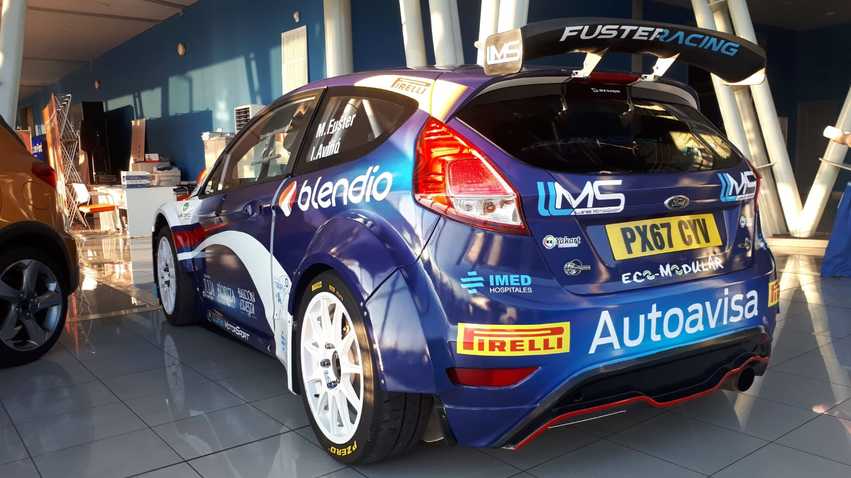 El coche de Miguel Fuster para el Rally Princesa de Asturias