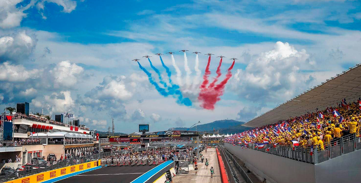 Parrilla de salida del GP de Francia 2018 en Paul Ricard