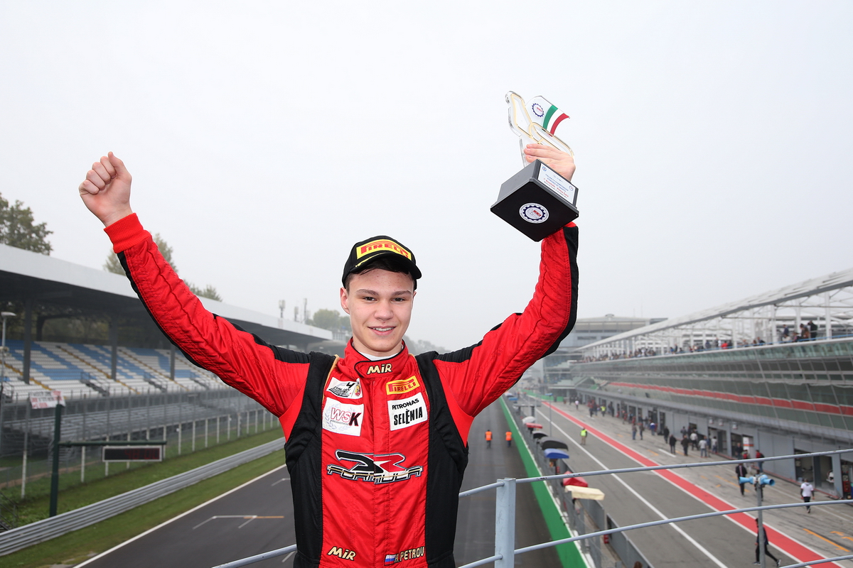 Artem Petrov, en la carrera de Monza de F4 2017