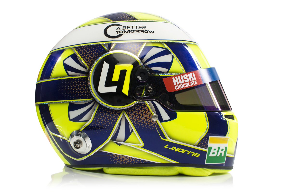 Resultado de imagen de Casco de Lando Norris 2019