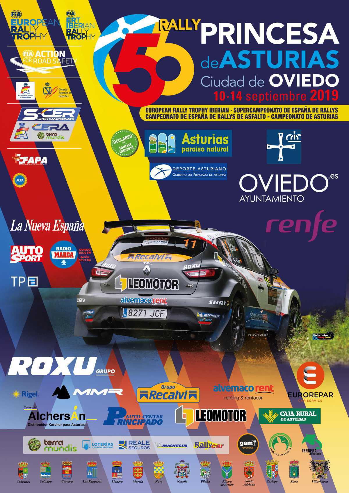 Cartel del 56º Rally Princesa de Asturias